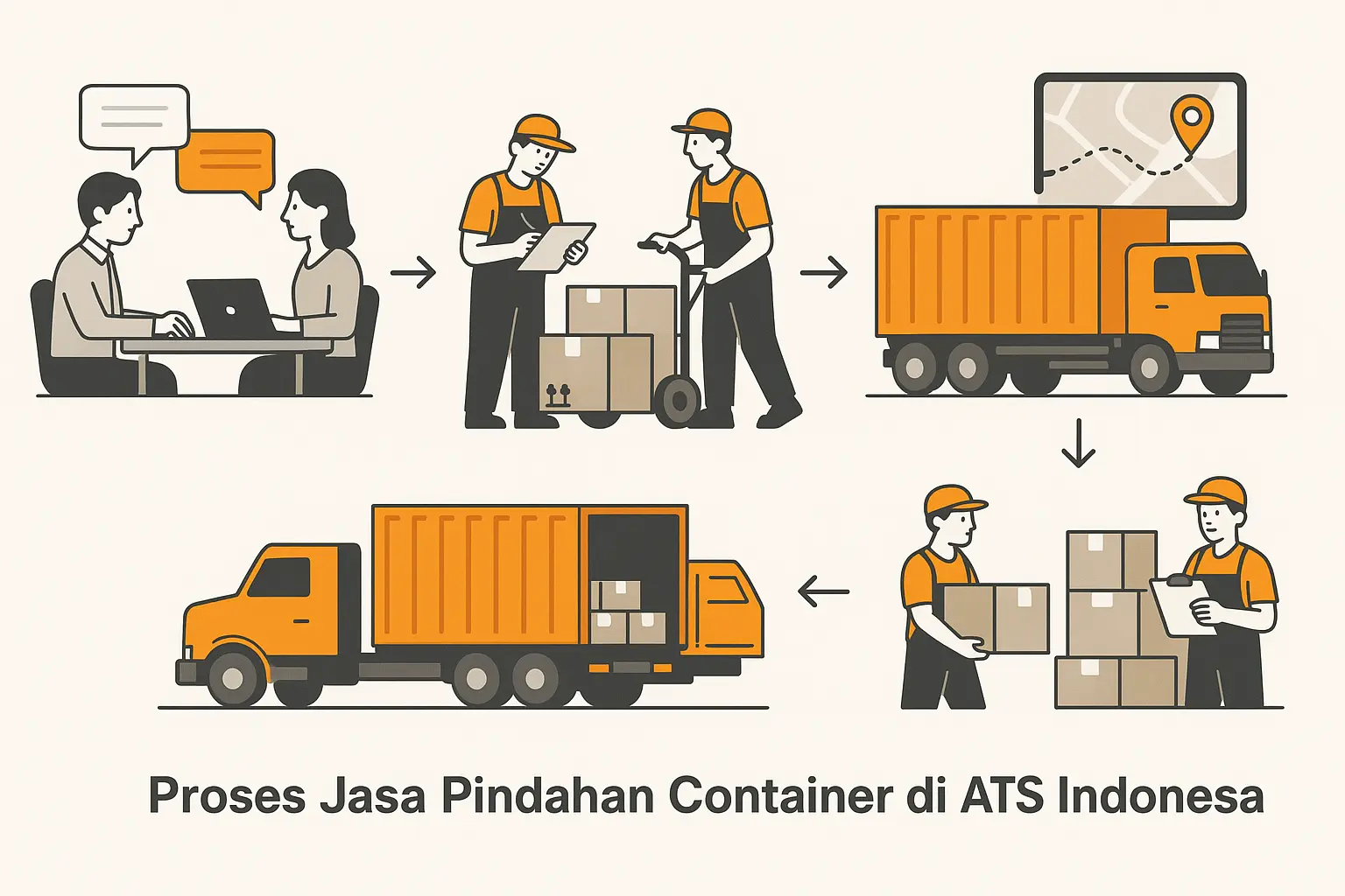 Proses Pindahan Container di ATS