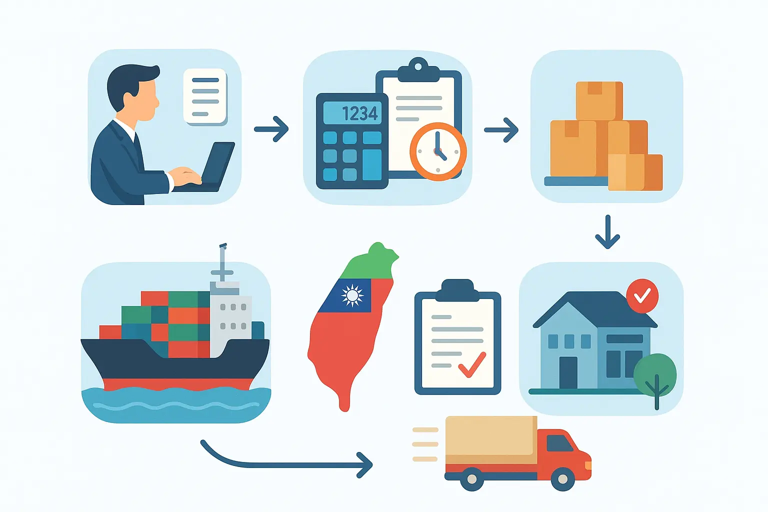 Proses Forwarder Taiwan Indonesia Bersama ATS