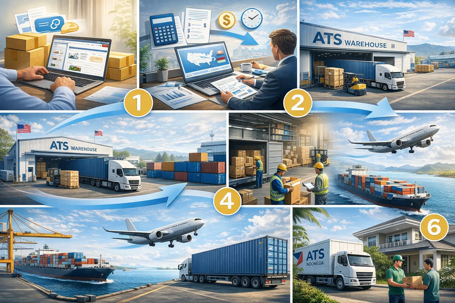 Proses Forwarder USA Indonesia